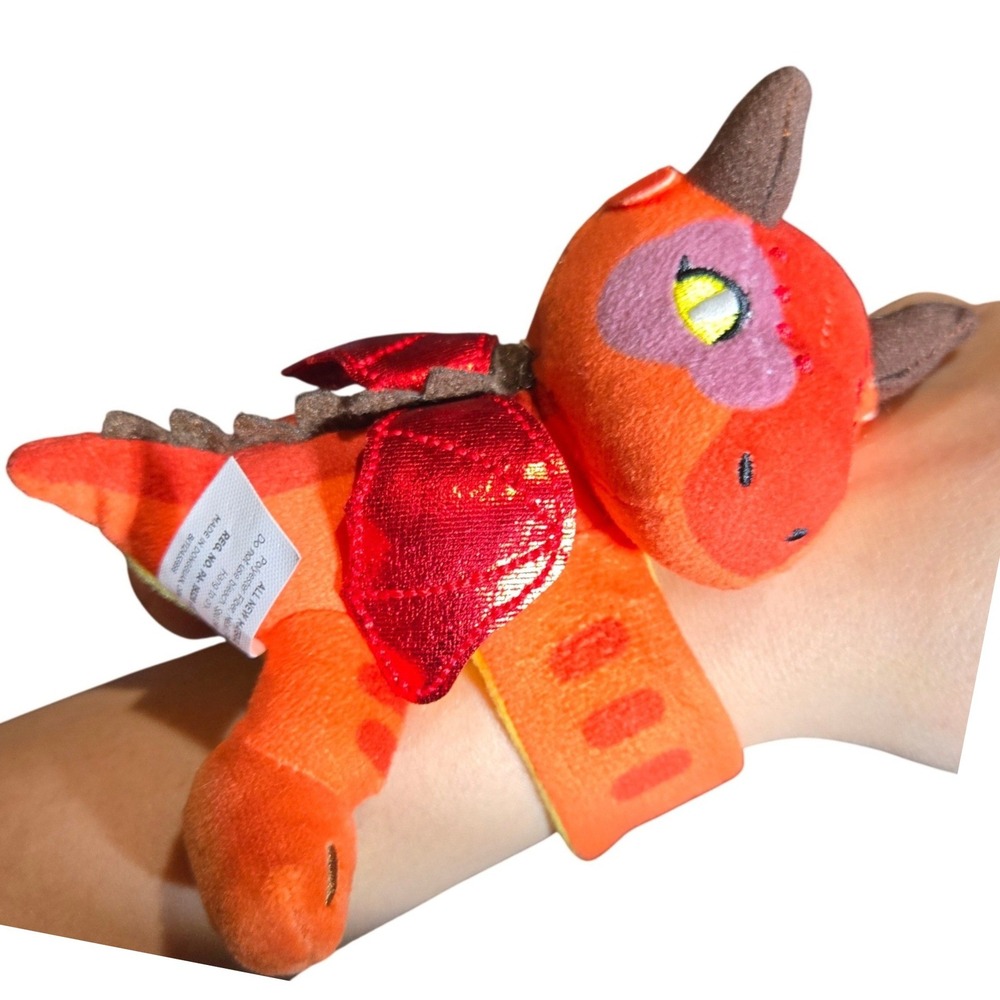Wings of Fire Scarlet Dragon Cutie Cuff Plush Slap Bracelet Hugger Bullsitoy